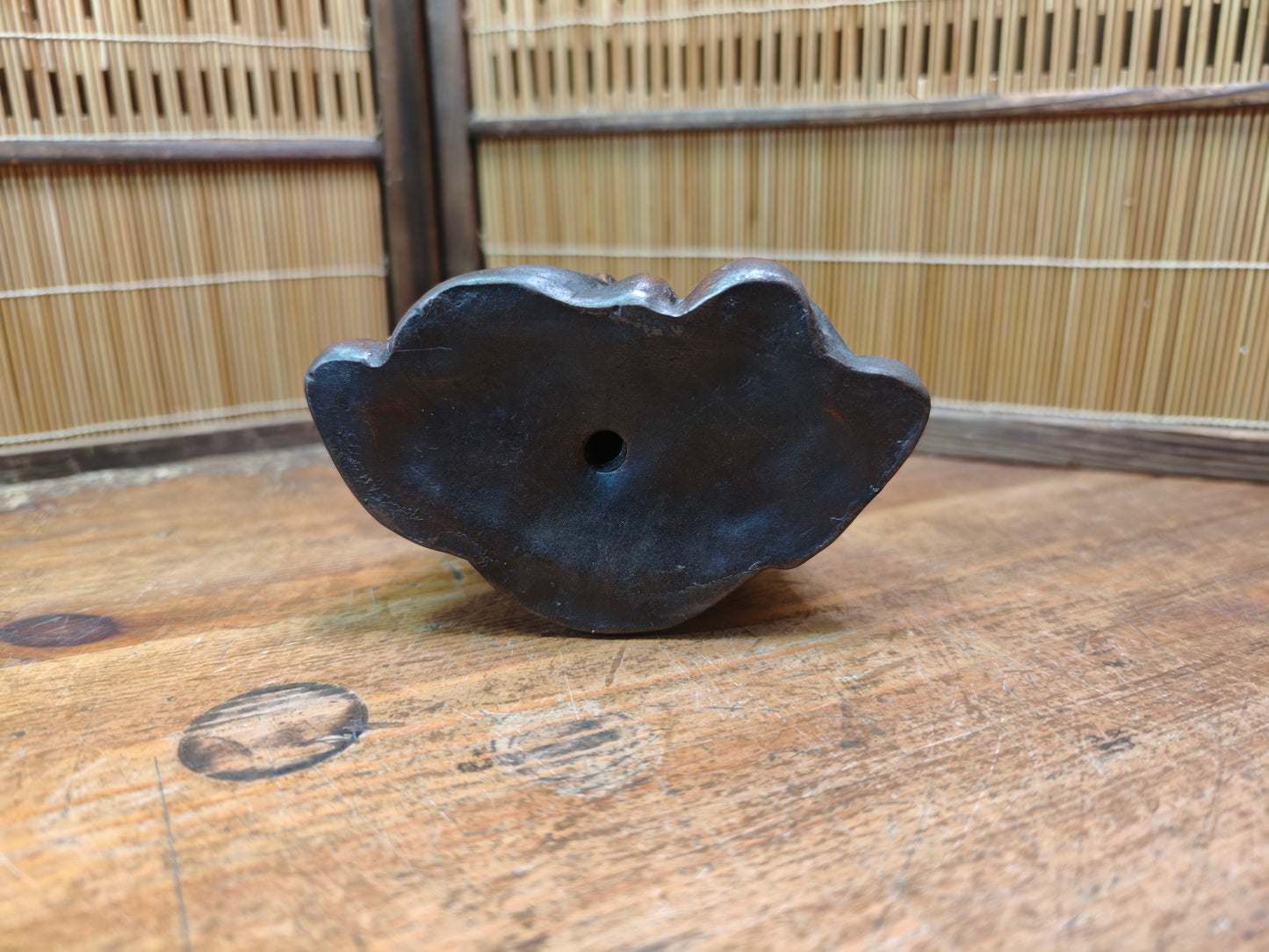 Japanese Vintage 1940s Bizen Ware Okimono Jurōjin Lucky God Sculpture