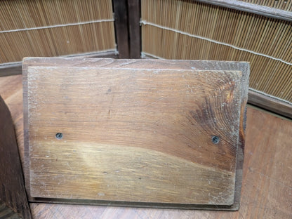 Vintage Japanese Shoe Shine Box 1940s Wood Valet w/ Footrest Storage Dovetail