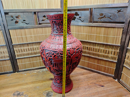 Japanese Vintage Giant Shippo Yaki Cloisonné Vase Copper Japan Auction