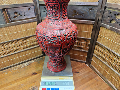 Japanese Vintage Giant Shippo Yaki Cloisonné Vase Copper Japan Auction