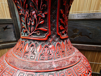 Japanese Vintage Giant Shippo Yaki Cloisonné Vase Copper Japan Auction