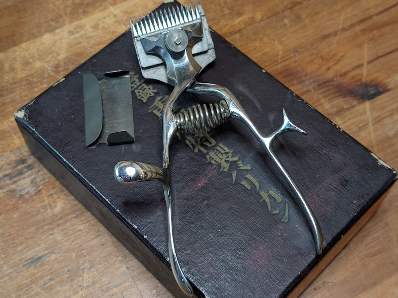 Japanese Mechanical Hair Clippers Jūkō Tokusei Barikan Unused