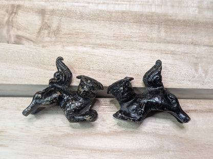 Japanese Vintage 1950s Miniature Bronze & Cast Iron Set Nambu Tekki Auction JP