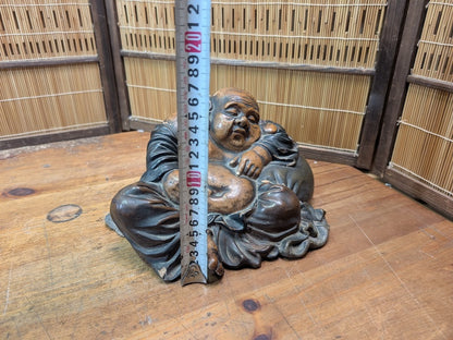 1950s Japanese Hotei Buddha Figurine Sleeping Laughing Buddha