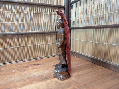 1950s Japanese Brass Fudo Myoo Statue Buddhist Naritasan Temple Artifact