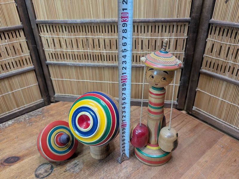 Japanese Vintage 1950s–60s Wooden Toys Handcrafted Collection