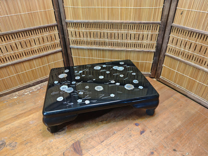Japanese Vintage Bonsai Display Table Kadai Raden Abalone Inlay Stand