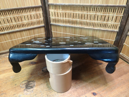 Japanese Vintage Bonsai Display Table Kadai Raden Abalone Inlay Stand