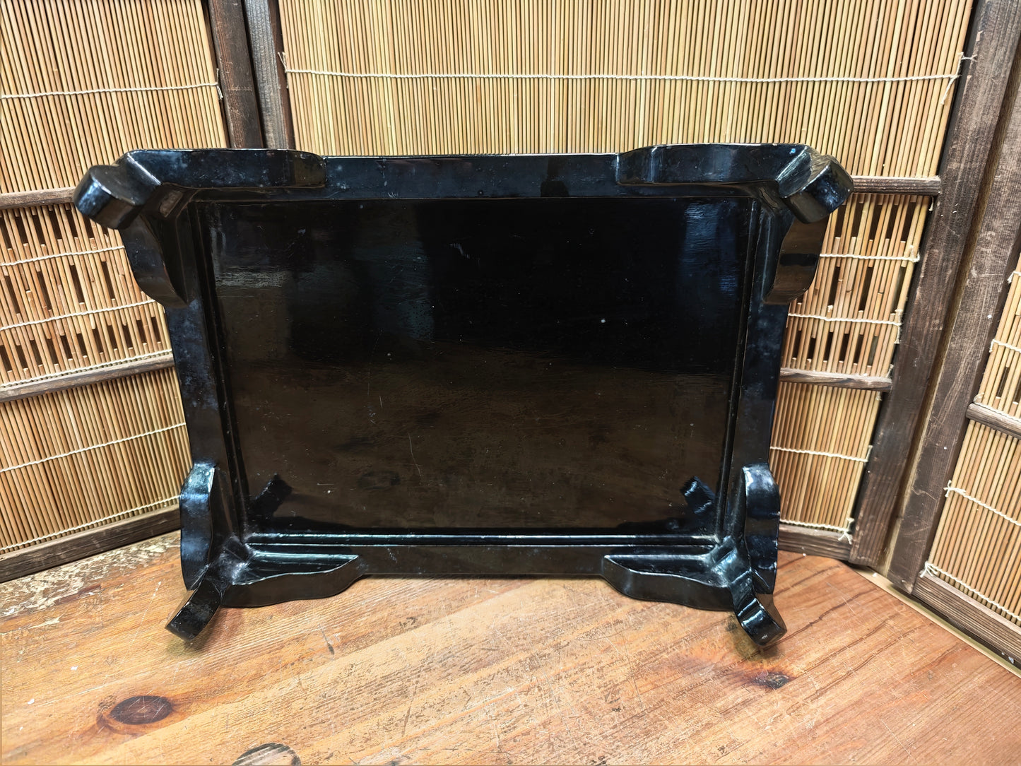 Japanese Vintage Bonsai Display Table Kadai Raden Abalone Inlay Stand