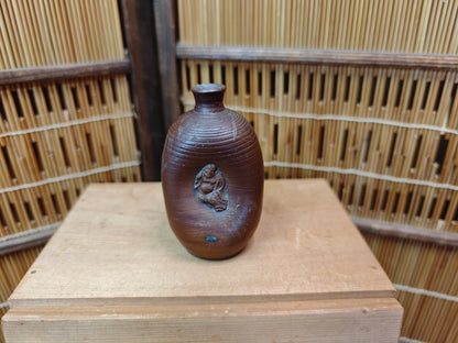 Japanese Vintage Bizen-yaki Pottery Vase Collection w/ Wooden Box
