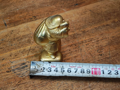 Vintage Japanese Brass Daikokuten Statue Seven Lucky Gods Figure