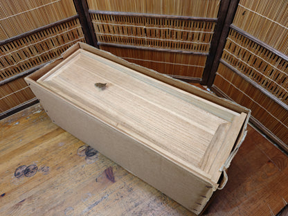 Japanese Vintage Chabako Tea Ceremony Wooden Storage Box Unused