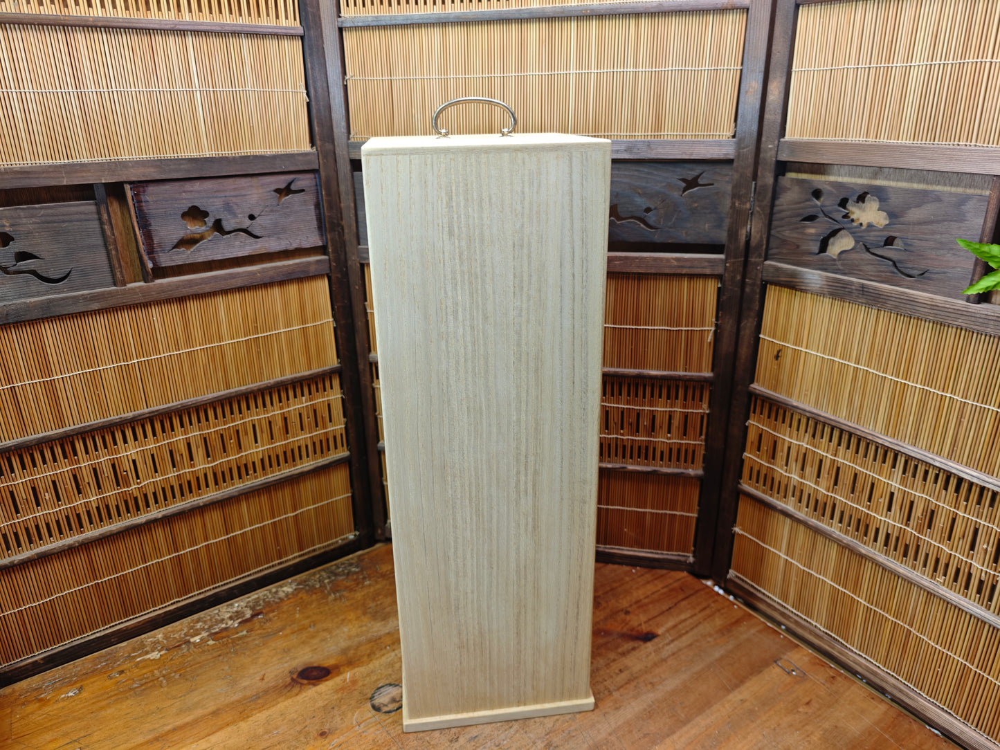 Japanese Vintage Chabako Tea Ceremony Wooden Storage Box Unused