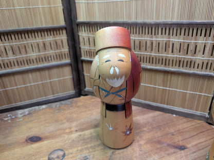 Japanese Vintage Kokeshi Doll Set Hand-Painted Couple Auction Japan