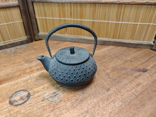 Vintage Japanese Nambu Tekki Kyusu Cast Iron Teapot 1970s Made in Japan