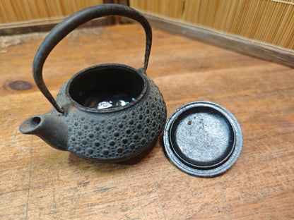 Vintage Japanese Nambu Tekki Kyusu Cast Iron Teapot 1970s Made in Japan