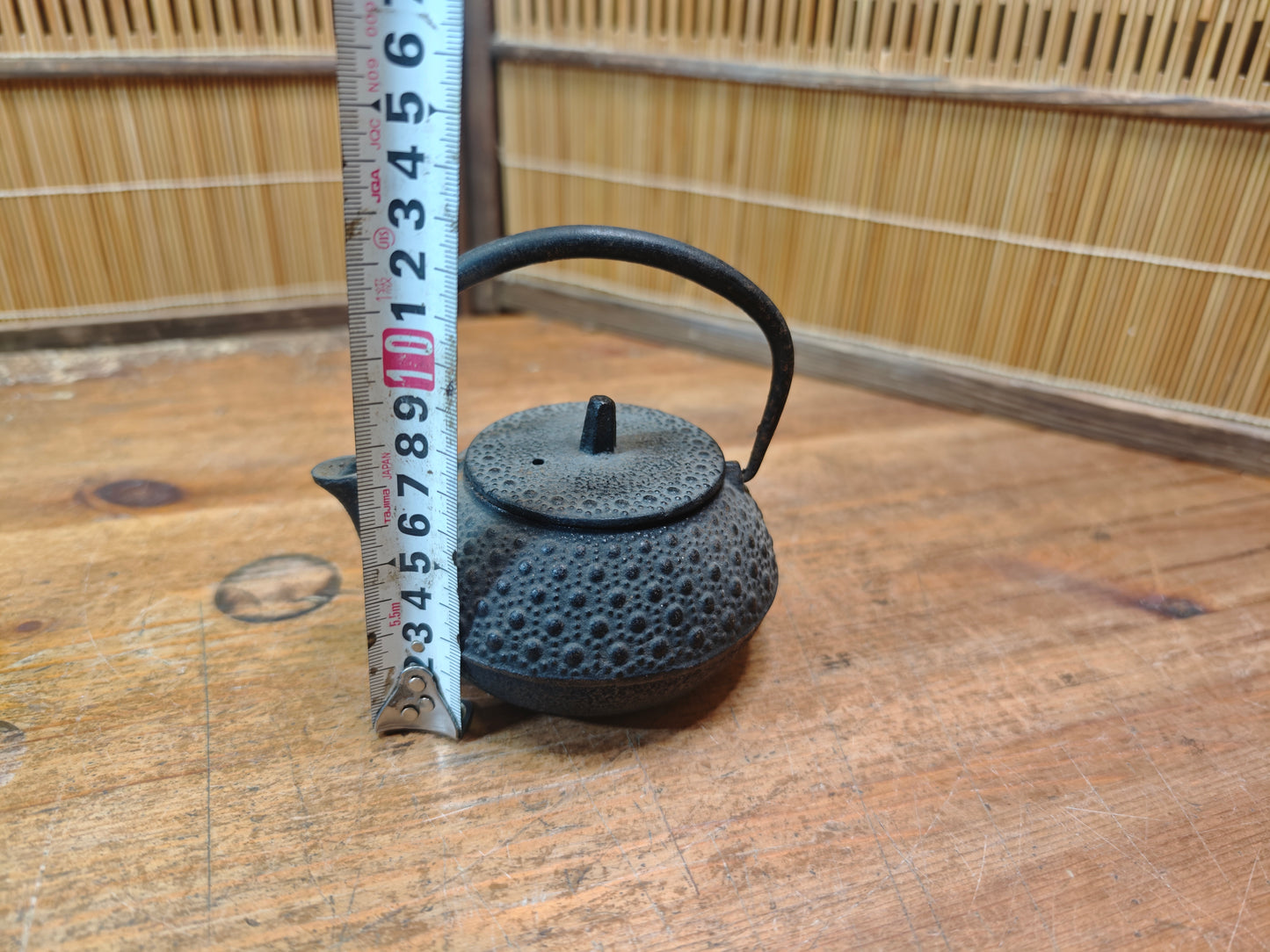 Vintage Japanese Nambu Tekki Kyusu Cast Iron Teapot 1970s Made in Japan