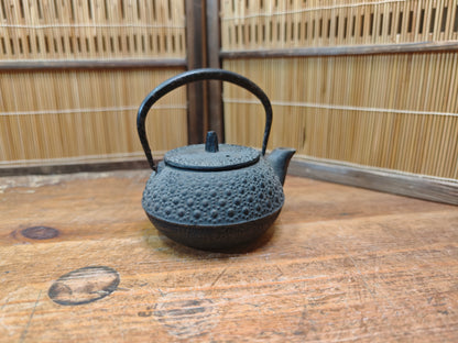 Vintage Japanese Nambu Tekki Kyusu Cast Iron Teapot 1970s Made in Japan