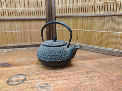 Vintage Japanese Nambu Tekki Kyusu Cast Iron Teapot 1970s Made in Japan