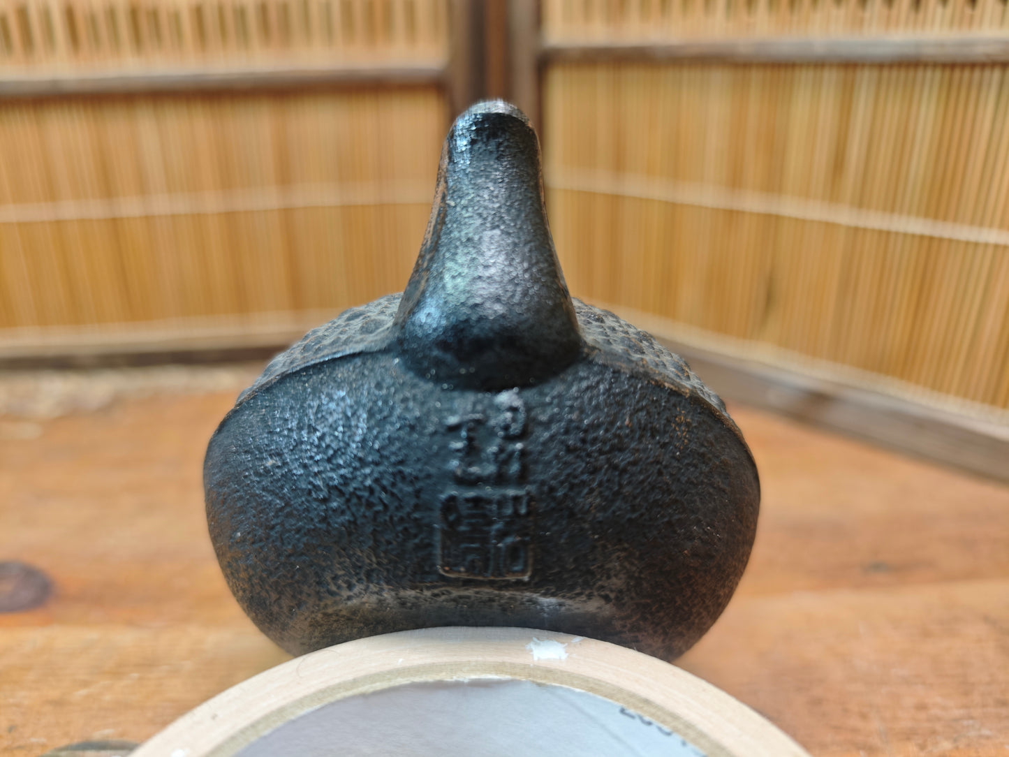 Vintage Japanese Nambu Tekki Kyusu Cast Iron Teapot 1970s Made in Japan