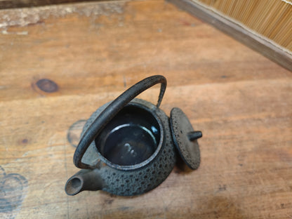 Vintage Japanese Nambu Tekki Kyusu Cast Iron Teapot 1970s Made in Japan