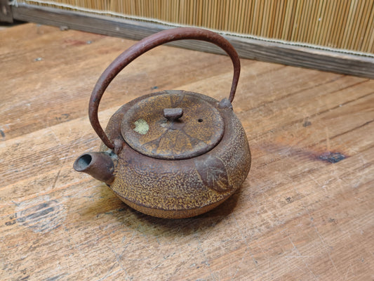 Vintage Nambu Tekki Kyusu Teapot 1960s Japanese Cast Iron Tea Pot