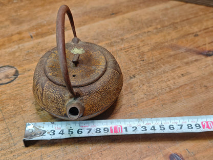 Vintage Nambu Tekki Kyusu Teapot 1960s Japanese Cast Iron Tea Pot
