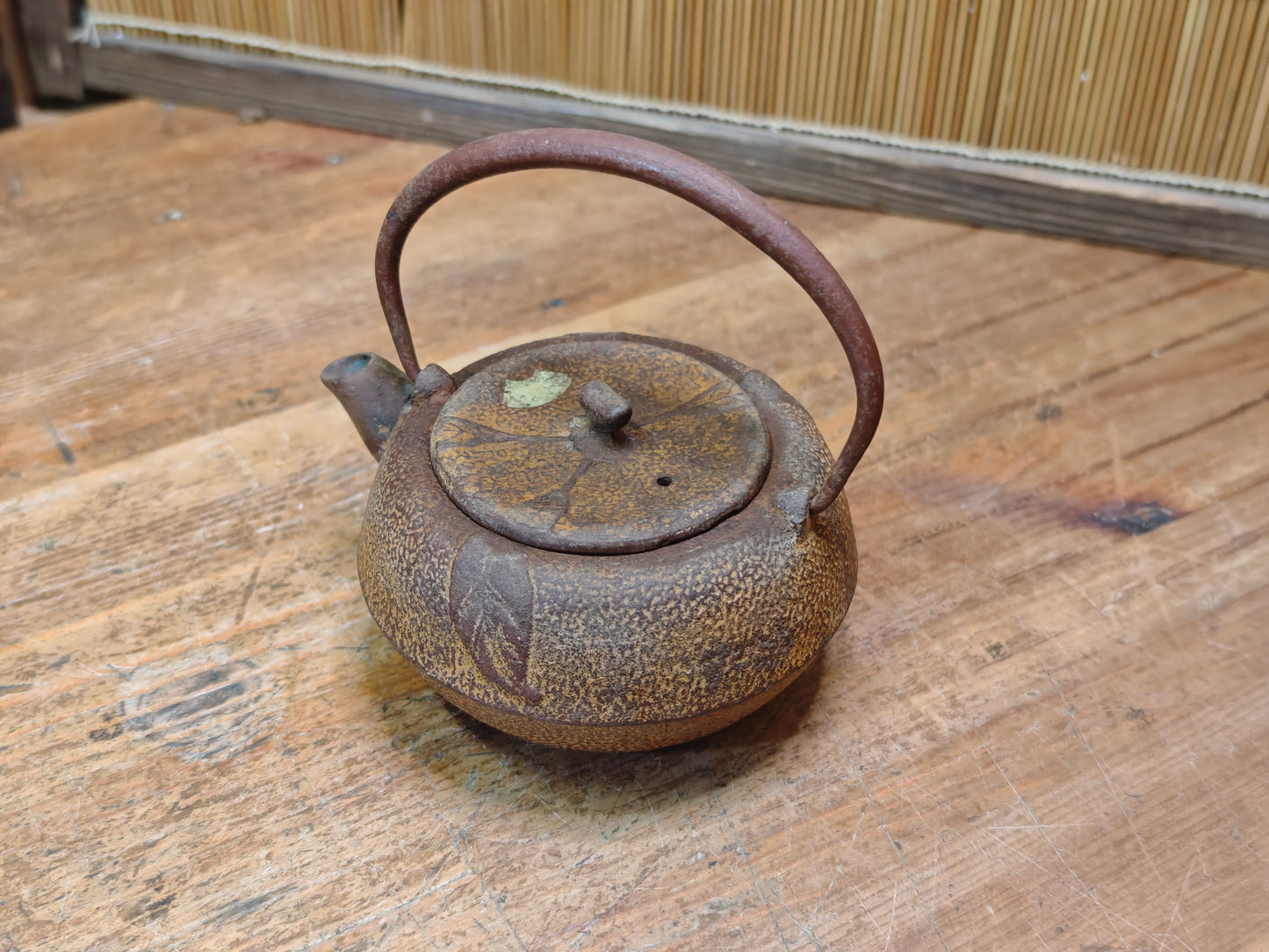 Vintage Nambu Tekki Kyusu Teapot 1960s Japanese Cast Iron Tea Pot