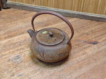 Vintage Nambu Tekki Kyusu Teapot 1960s Japanese Cast Iron Tea Pot
