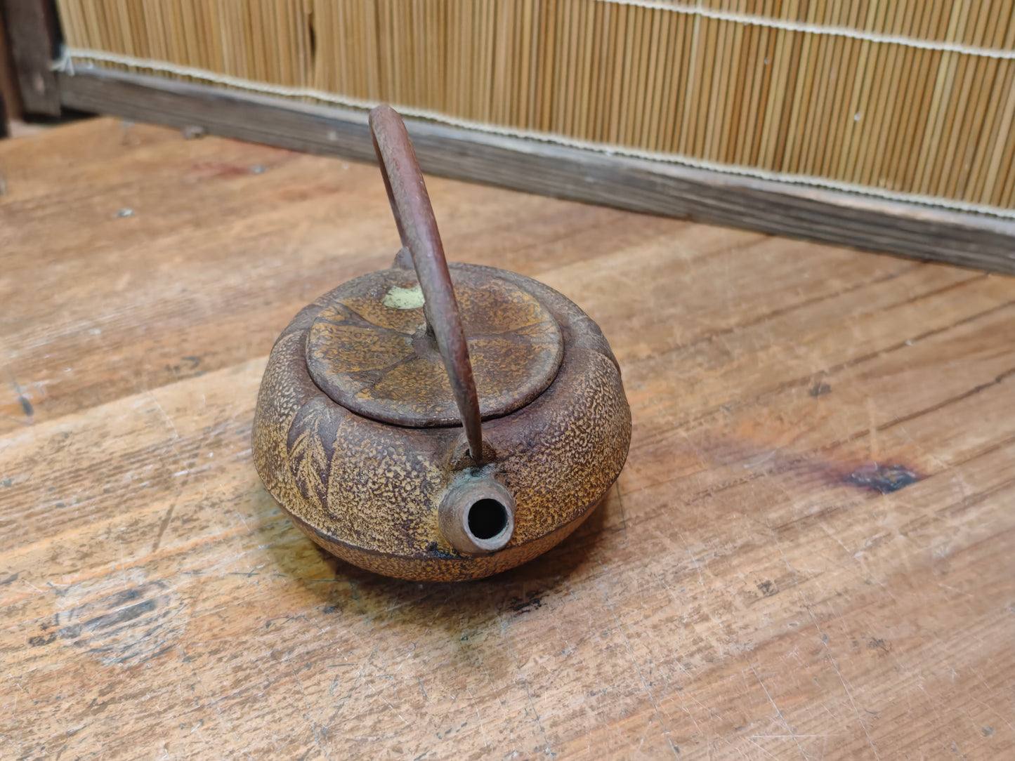 Vintage Nambu Tekki Kyusu Teapot 1960s Japanese Cast Iron Tea Pot
