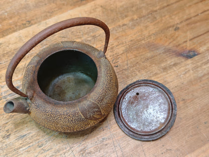 Vintage Nambu Tekki Kyusu Teapot 1960s Japanese Cast Iron Tea Pot