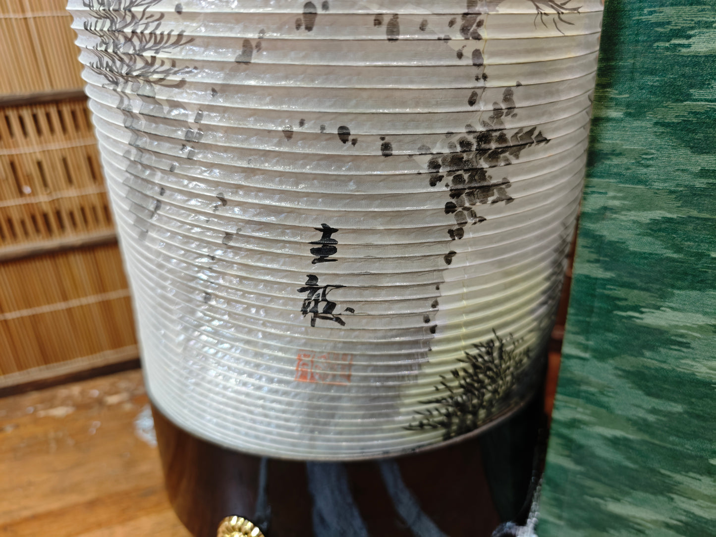 Japanese Vintage Obon Chochin Lantern Washi Hanging Lamp New Stock