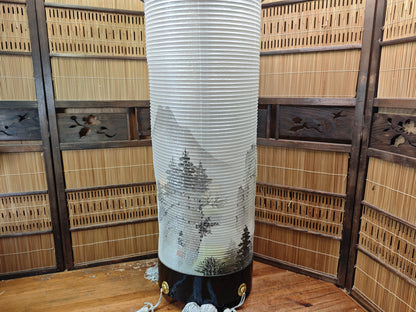 Japanese Vintage Obon Chochin Lantern Washi Hanging Lamp New Stock