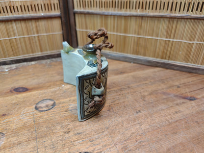 Vintage Okinawan Tsuboya Yaki Ceramic Sake Bottle Signed Pottery Art
