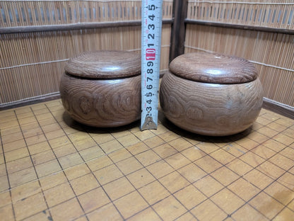 Vintage Japanese Go Game Set Goban Board, Stones & Wooden Bowls Japan