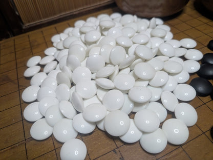 Vintage Japanese Go Game Set Goban Board, Stones & Wooden Bowls Japan