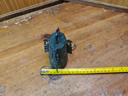 Japanese Vintage 1986 Buddhist Temple Bell Style Signed Bonsho