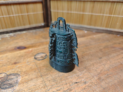 Japanese Vintage 1986 Buddhist Temple Bell Style Signed Bonsho