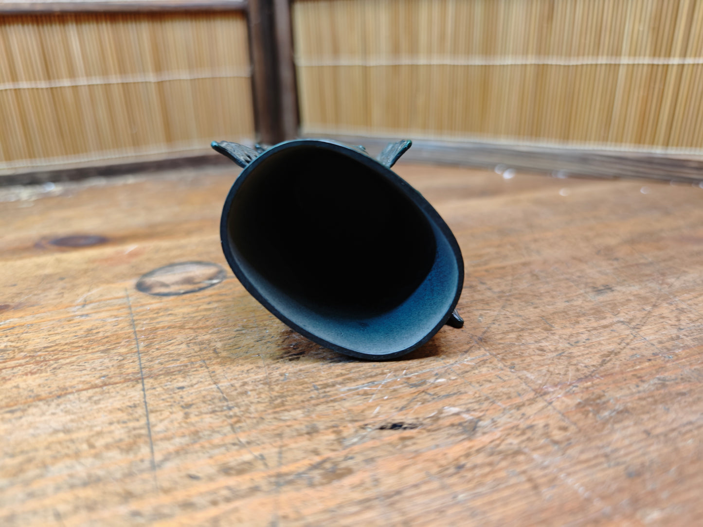 Japanese Vintage 1986 Buddhist Temple Bell Style Signed Bonsho