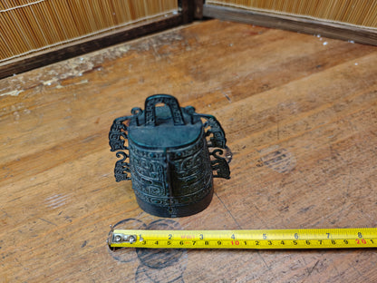 Japanese Vintage 1986 Buddhist Temple Bell Style Signed Bonsho