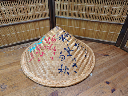 Japanese Vintage Sugegasa Pilgrim Hat Shikoku 88 Temple Japan Auction
