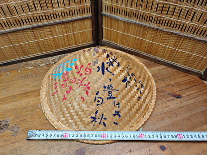Japanese Vintage Sugegasa Pilgrim Hat Shikoku 88 Temple Japan Auction