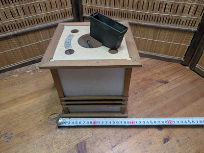Japanese Vintage 1996 KOIZUMI Ceiling Lamp Washi & Wood Design Light Made Japan 100V Retro