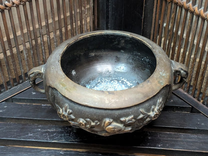 1960s Japanese Bronze Incense Burner Buddhist Altar Decor Rare Temple Piece