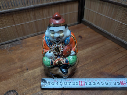 Vintage Japanese Ebisu Statue Kutani Ware God of Fishermen & Fortune
