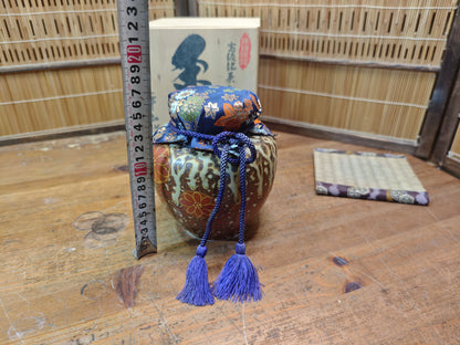 Japanese Vintage Irabo Chaire Matcha Tea Caddy Hirayama Signed Box