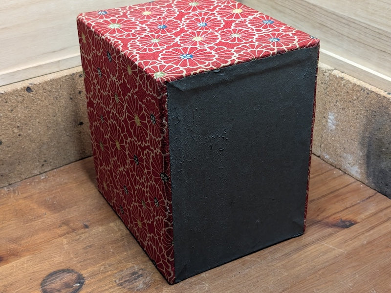 Japanese Vintage Kimono Fabric Drawer Box 1950s Storage Chest Rare Wabi-Sabi Decor