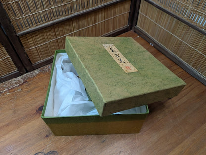 Japanese Vintage Urushi Lacquer Okashi Bon Tray Signed w/Box Gold Art