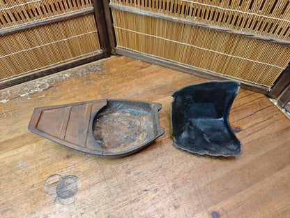 Japanese Vintage Nambu Tekki Boat Incense Burner 1970s Cast Iron Japan