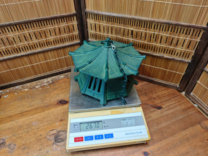 Rare Japanese Vintage Nambu Tekki Giant Size Cast Iron Wind Bell Chime